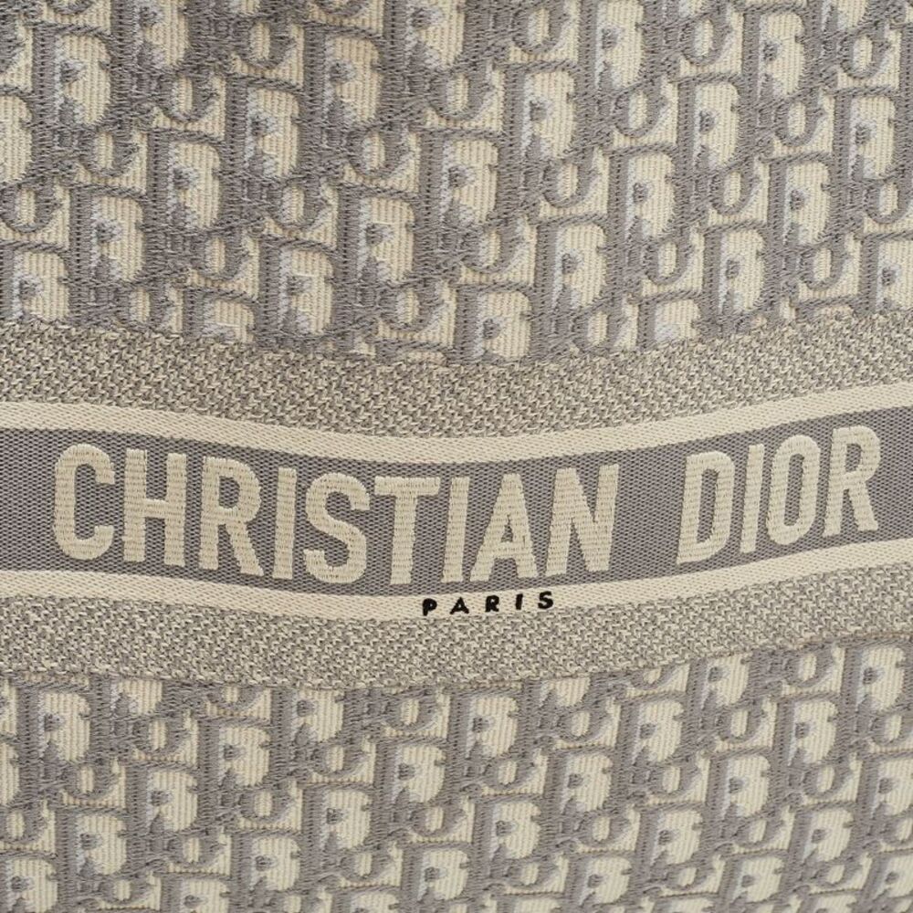 Dior Grey Oblique Canvas Large Book Tote View 5